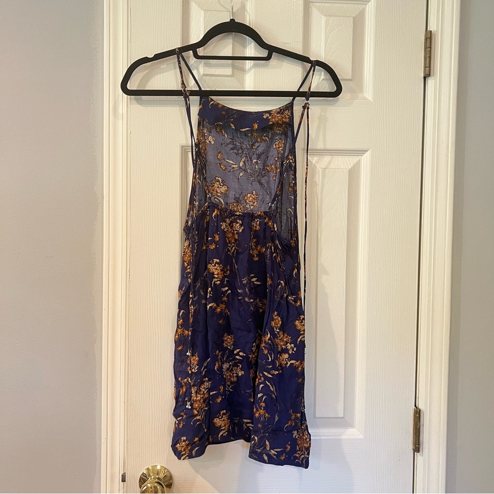 Free People Women's Blue In Control Mini Slip - Picture 7 of 8